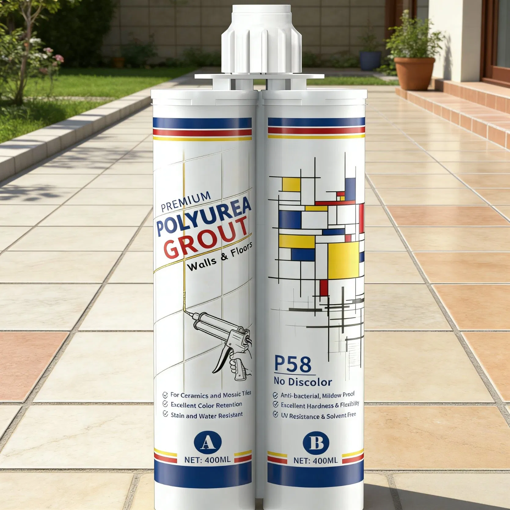 Versatile Professional Grade Industrial Polyurea Tile Grout for Floors