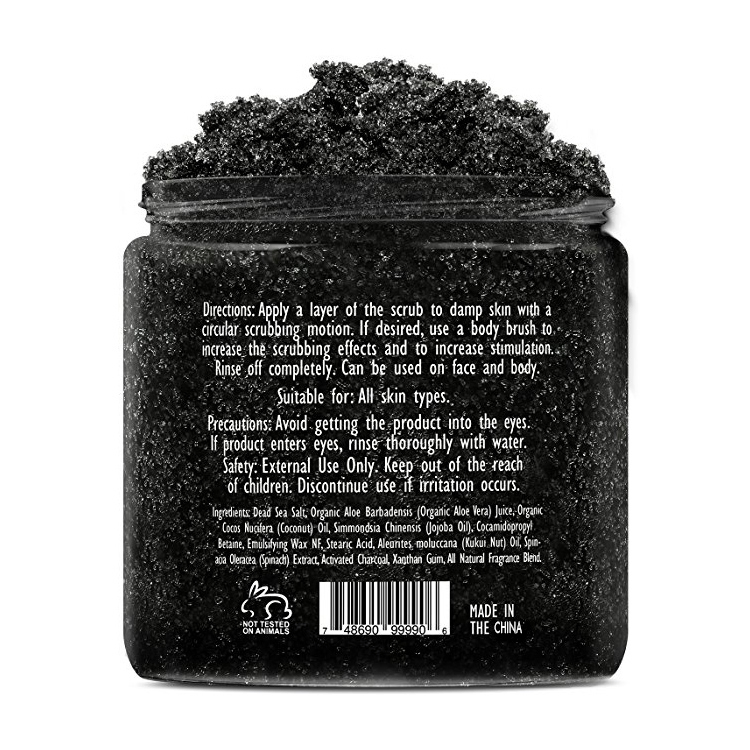 100% Nature Mineral Facial Exfoliating Scrub Anti Aging Wholesale Bamboo Charcoal Scrub