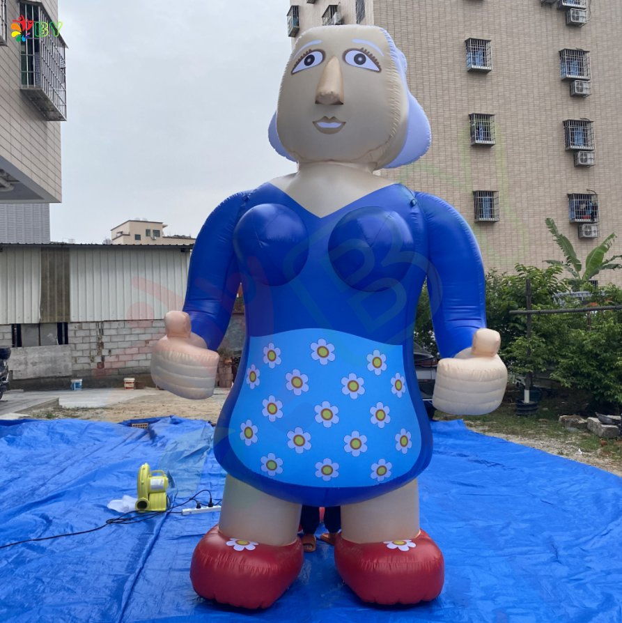 Large Advertising Inflatable Sarah Cartoon, Abraham Cartoon