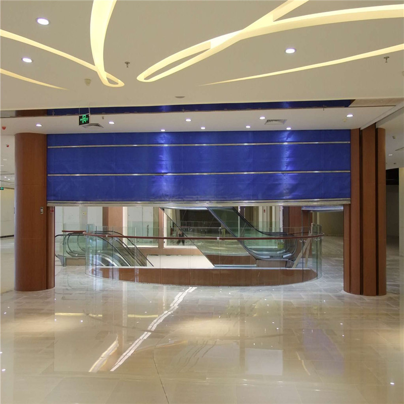 Fire Resistance Super Inorganic Fabric Folding Fireproof Rolling Shutter Door
