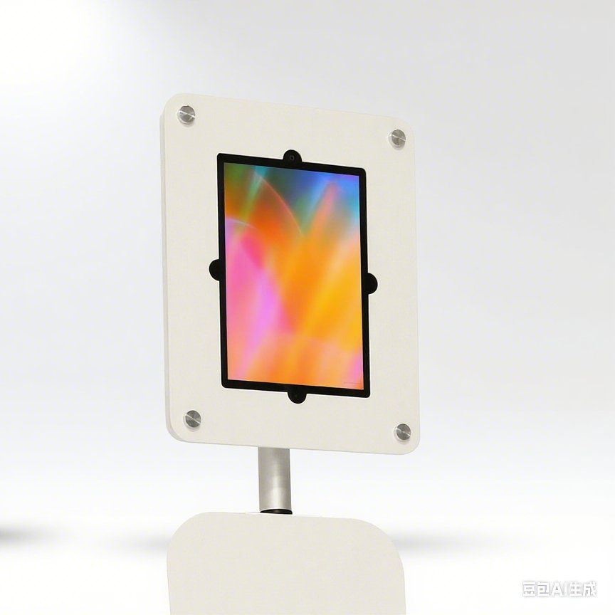 High Quality Floor-Standing Tablet Holder with Italian Design Matching Booth Promotion Table