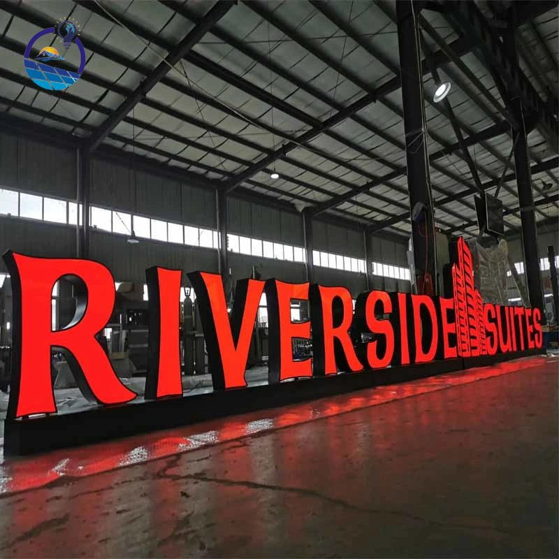 Business Outdoor Luminous Advertising Decoration Stainless Steel 3D LED Light