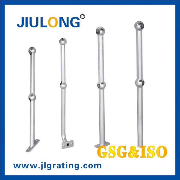 Hot-DIP Galvanized Ball Joint Steel Bar Railing Stanchion for Construction