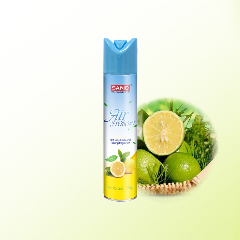 Refreshing 300ml Lemon Scented Air Freshener Spray for Cars and Homes