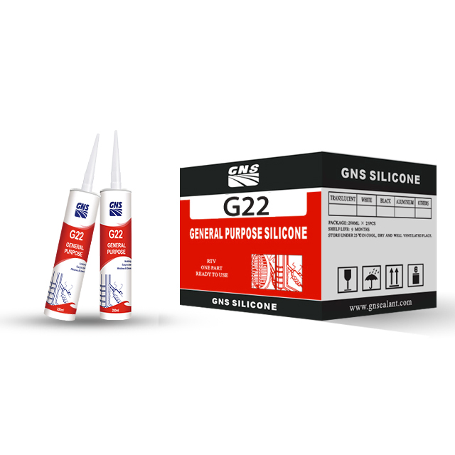 280g Silicone Sealant Adhesive Seal Bond Gp Clear for Construction
