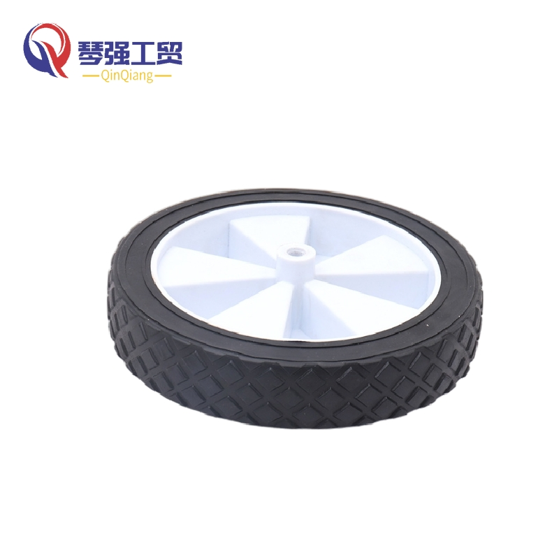 PVC 8 Inch PVC Plastic Solid Wheel, 8"X1.75" Lawn Mower Folding Garden Utility Tool Wagon Cart Wheel