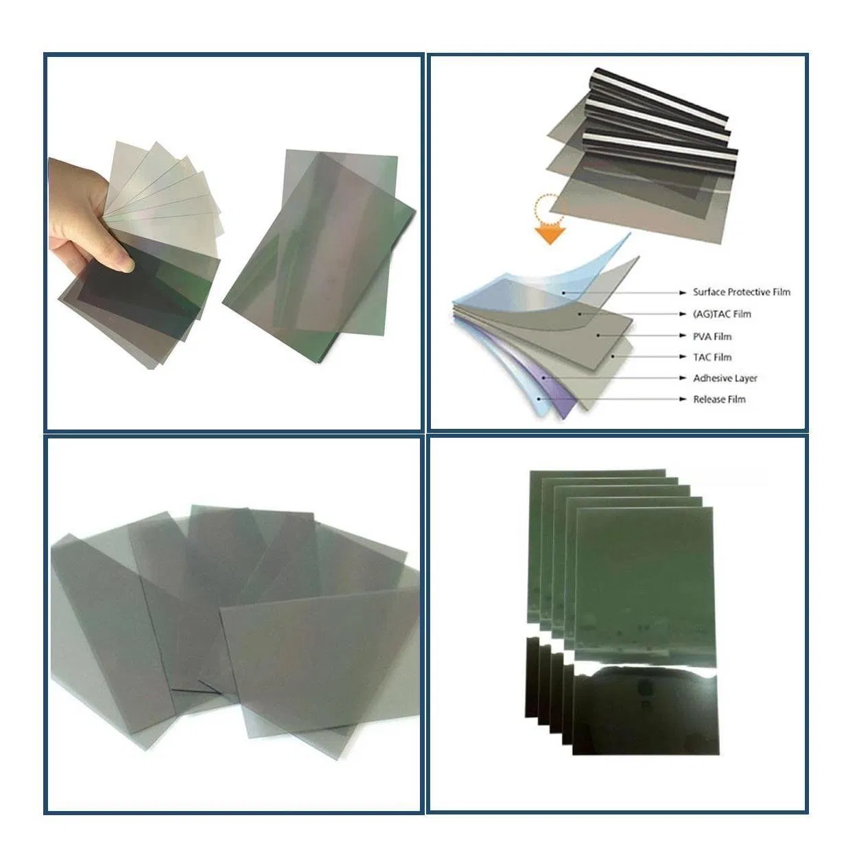 Any Size Polarized Polarizing Polarizer Film Sheet for HTC