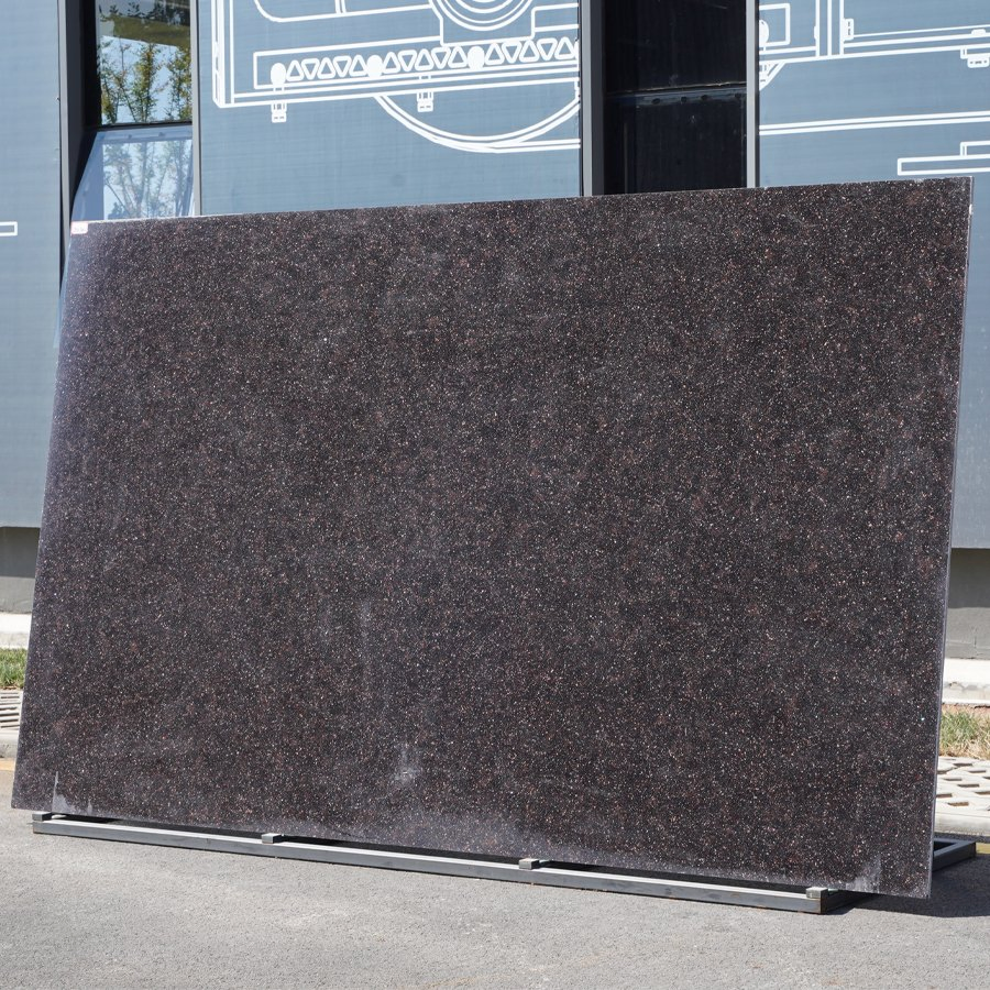 Jade Sparkle Particle Mirror Lym9001 Black Red Quartz Slab Artificial Granite Stone