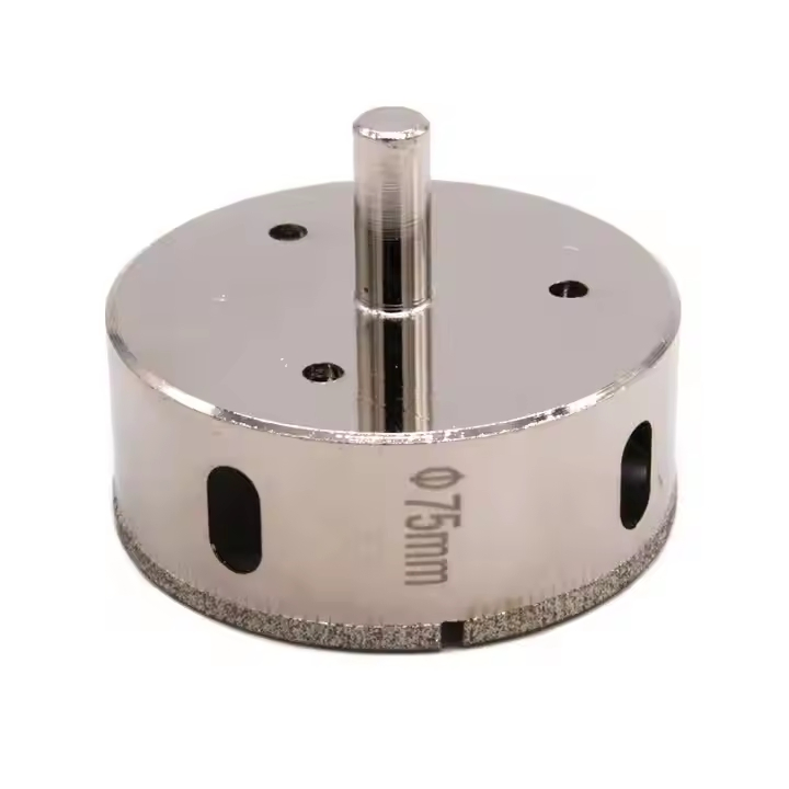 75mm Diamond Glass Hole Saw Drill Bit for Masonry Drilling or Stone Glass Tile