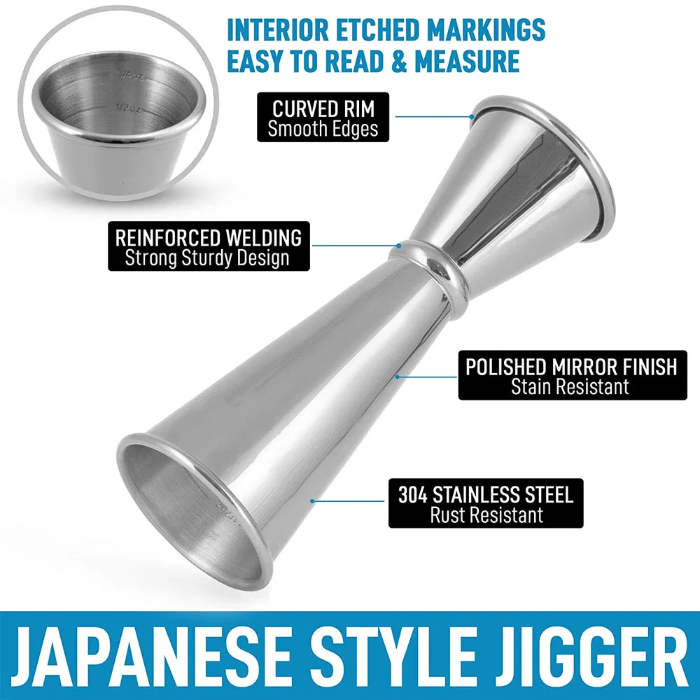 Measure Jigger for Bartending Cocktail Measuring Cup Japanese Jigger