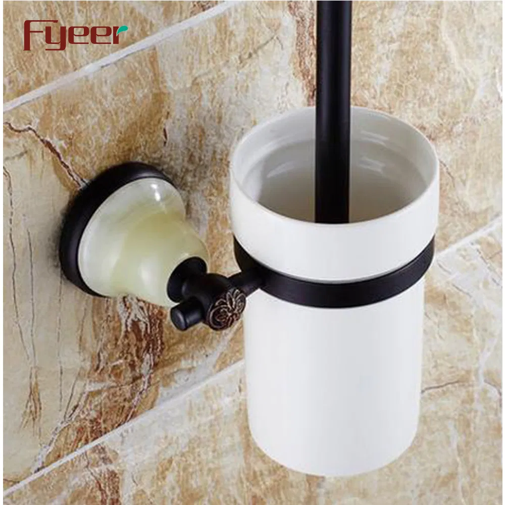 Держатель для туалетного ёршика Fyeer Ceramic Base Black