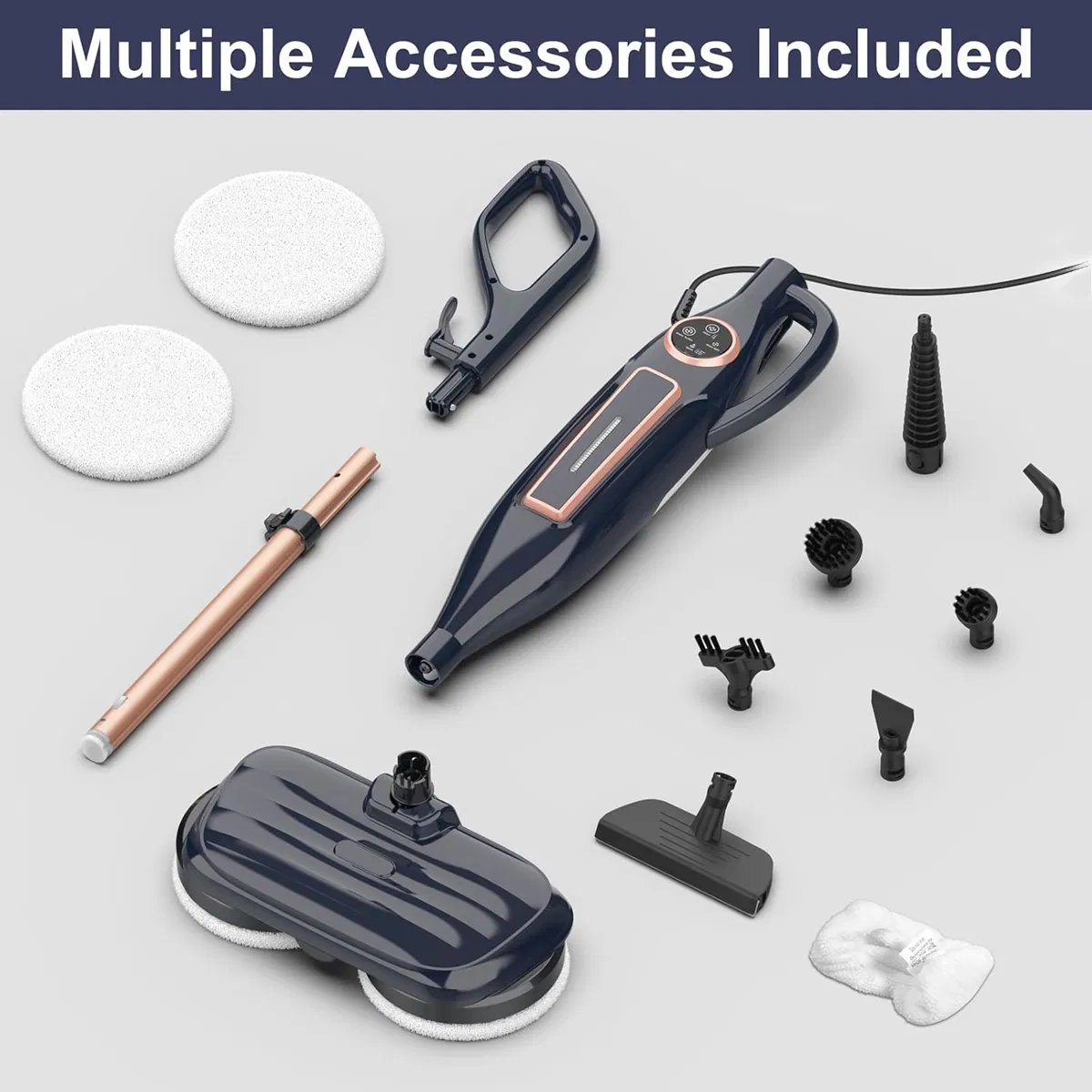 Steam Mop Cleaner with Rotating Mop Pads