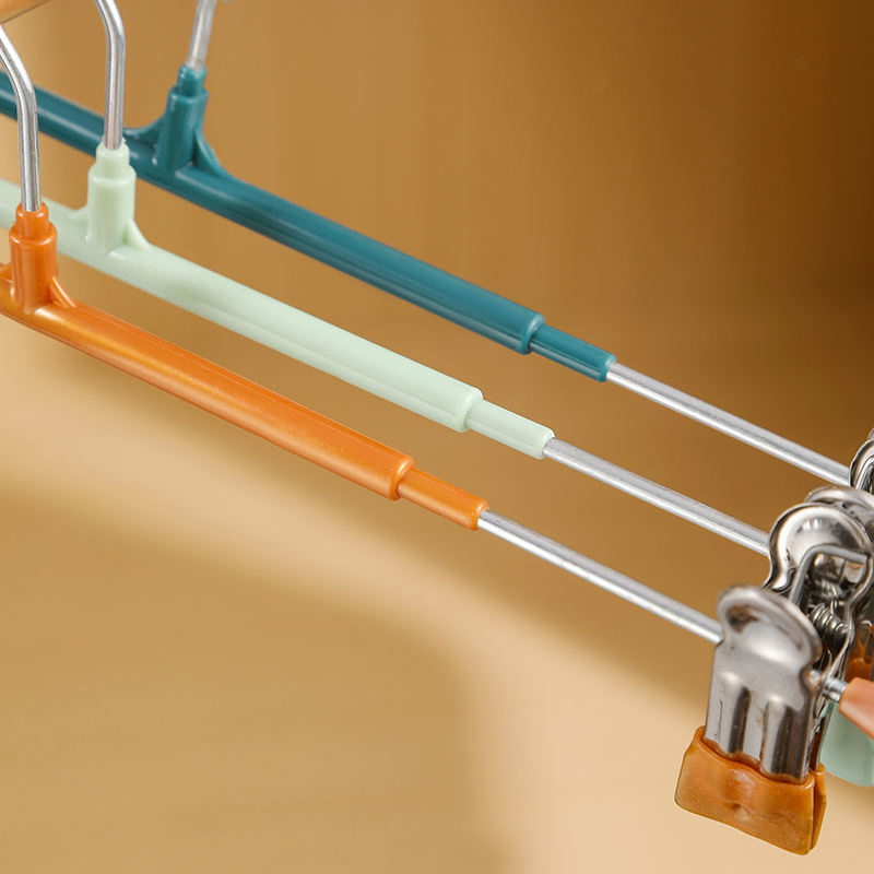 White Color Hanger Pant Skirt with Clips Removable Metal Clip Brand Hanger for Trousers Hangers