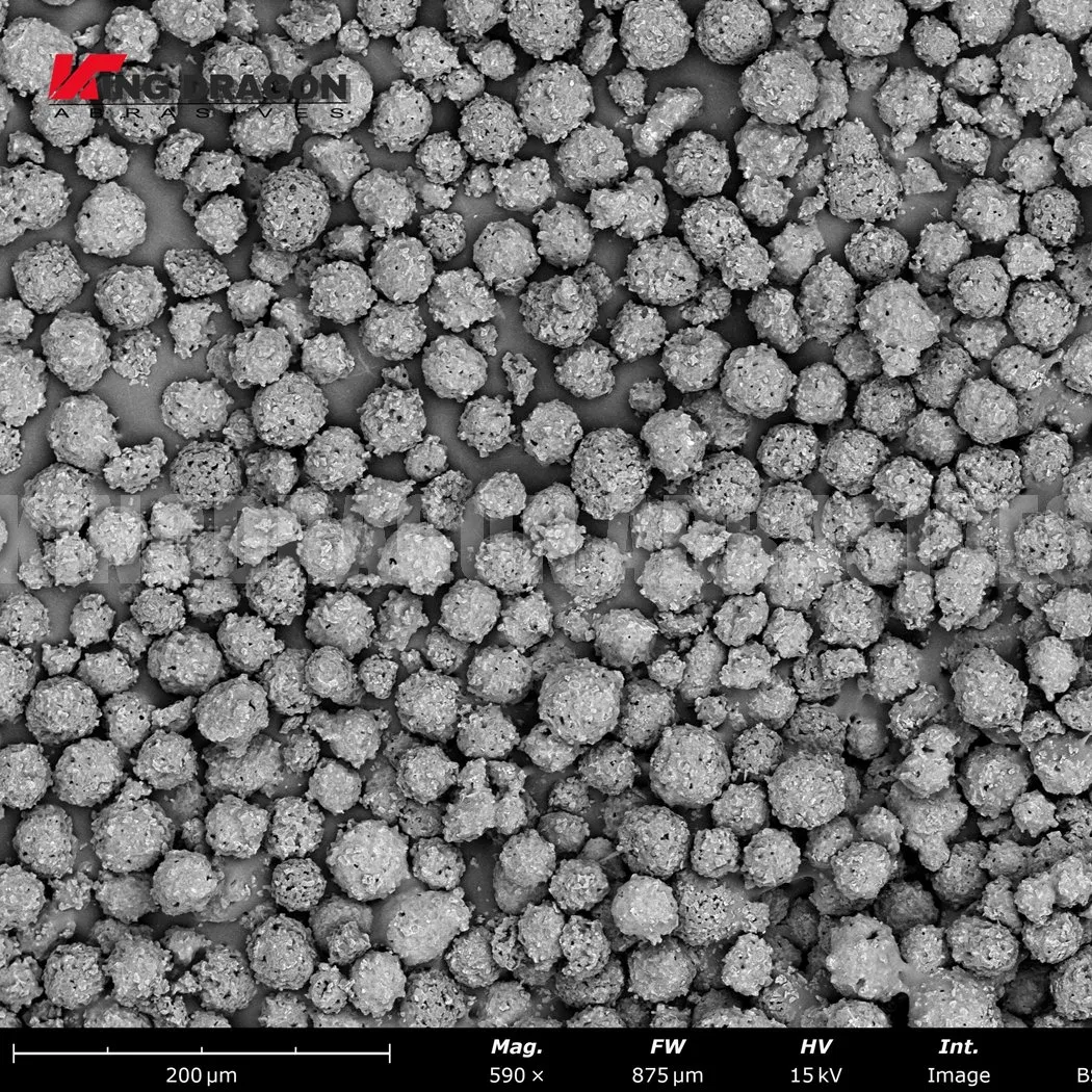 Polygonal Agglomerated Diamond Powder for Polishing Paper