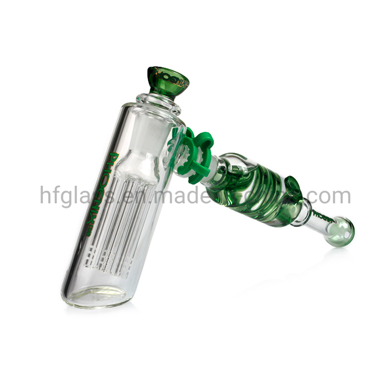 Phoenix Freezable Coil Hammer Bubbler Glycerin 6 Arms Tree Per Smoking Glass Water Pipe Wholesale