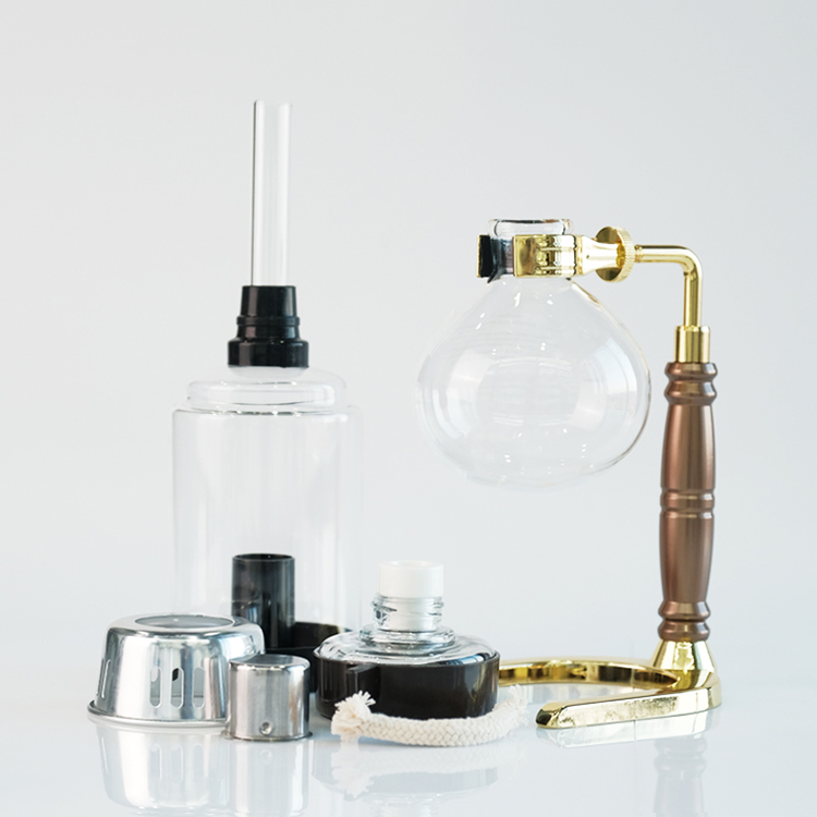 Low MOQ 5 Cup Electric High Borosilicate Glass Syphon Coffee Maker