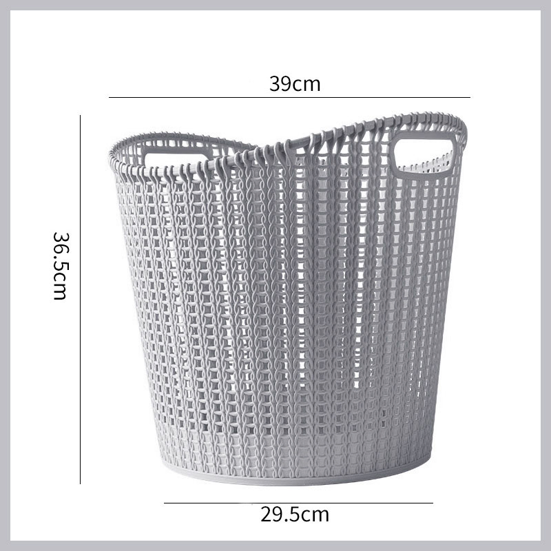 Factory Price PE Soft Material Imitation Rattan Household Laundry Basket