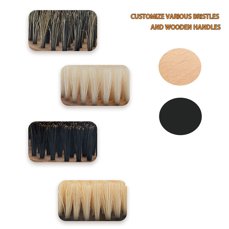 Wooden Small Travel and Round Black Golden 100% Boar Bristle Beech Wood Beard Mustache Brush for Men Beard Hair Styling