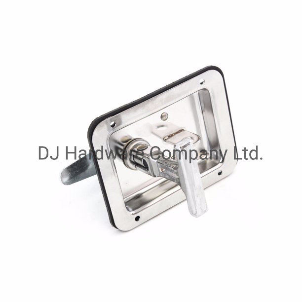 Auto 2 Trailer Door Latch T-Handle Large Lock Stainless Keys Camper RV Truck Toolbox