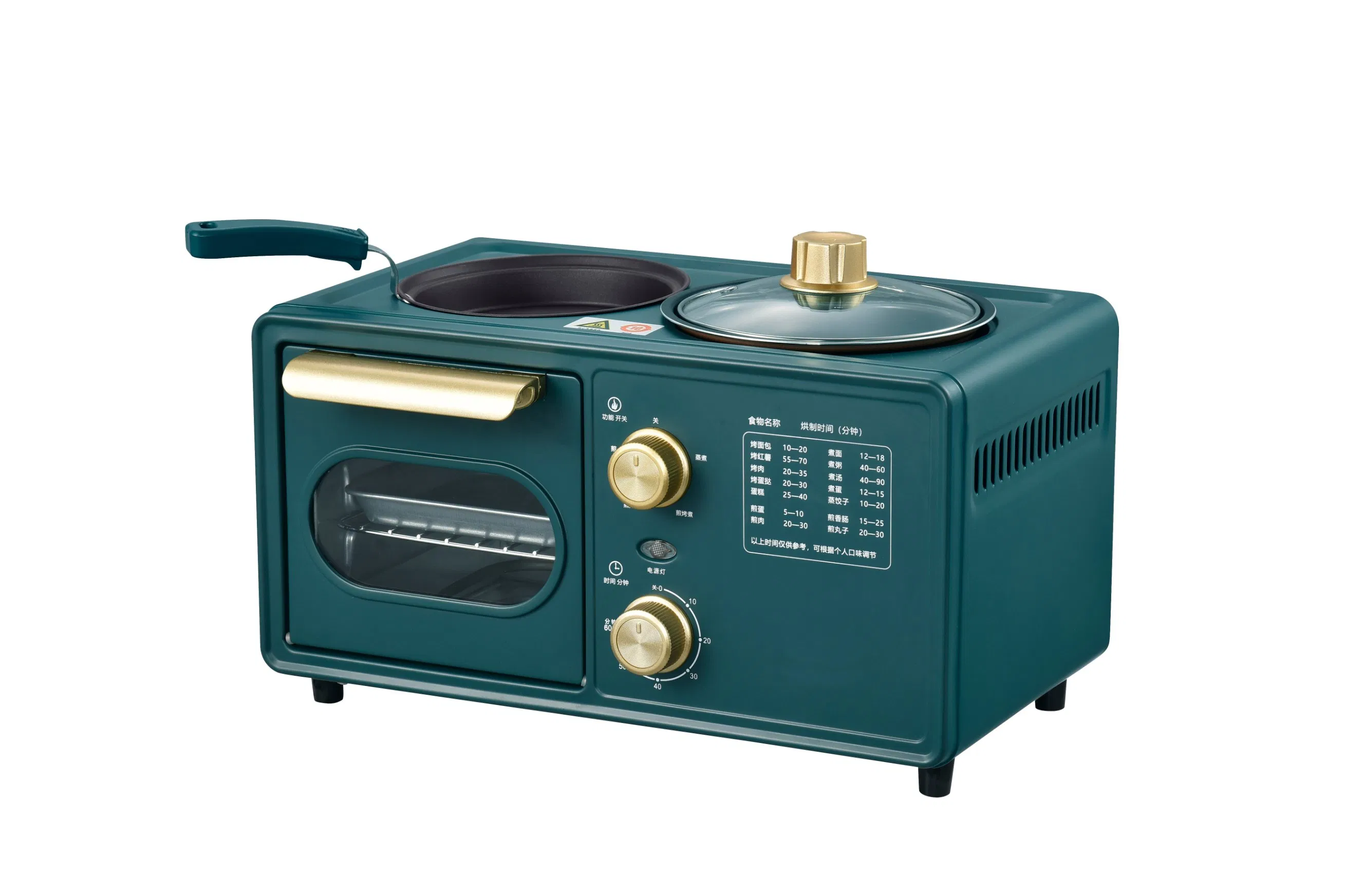 3 in 1 Electric Breakfast Maker Mini Frying Pan Ovens Kitchen Maker