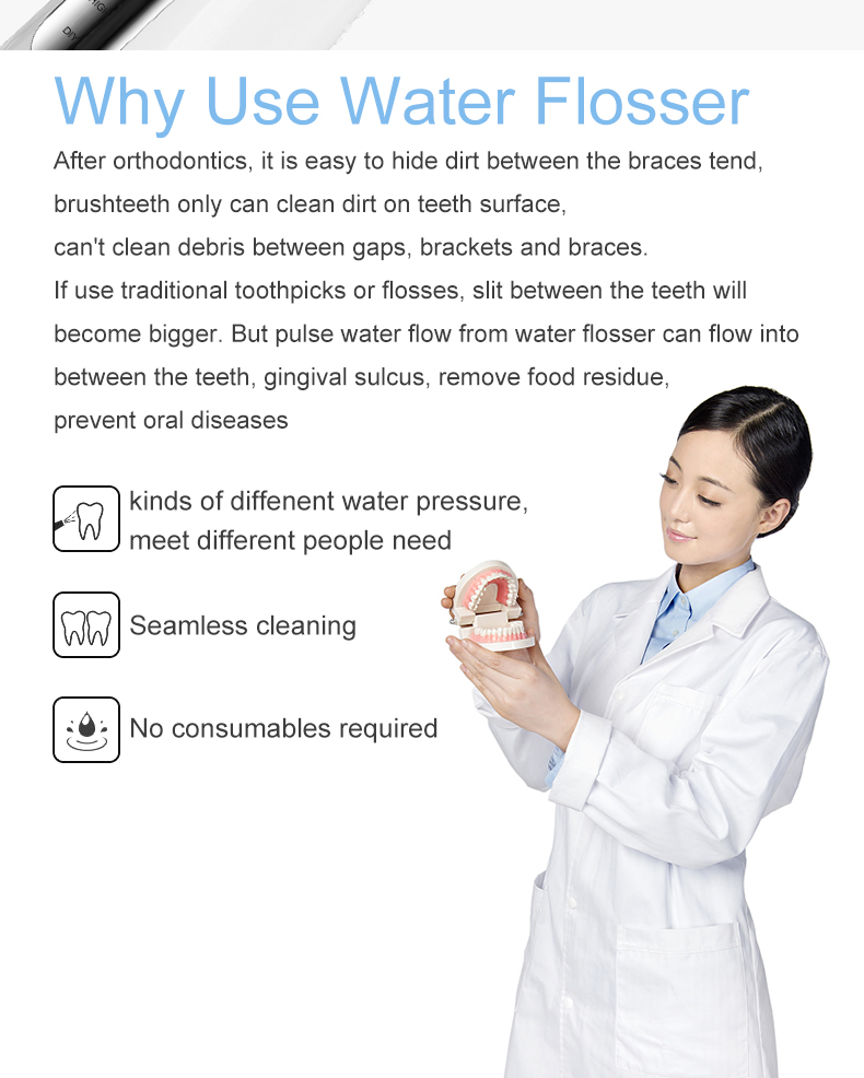 2023 New Design Electric Smart Dental Water Flosser