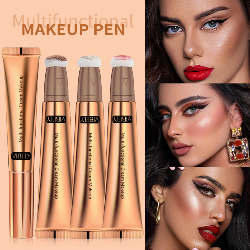 Waterproof Brightening Concealer Shimmer Multi-Functional Highlighter Contouring Liquid Blush