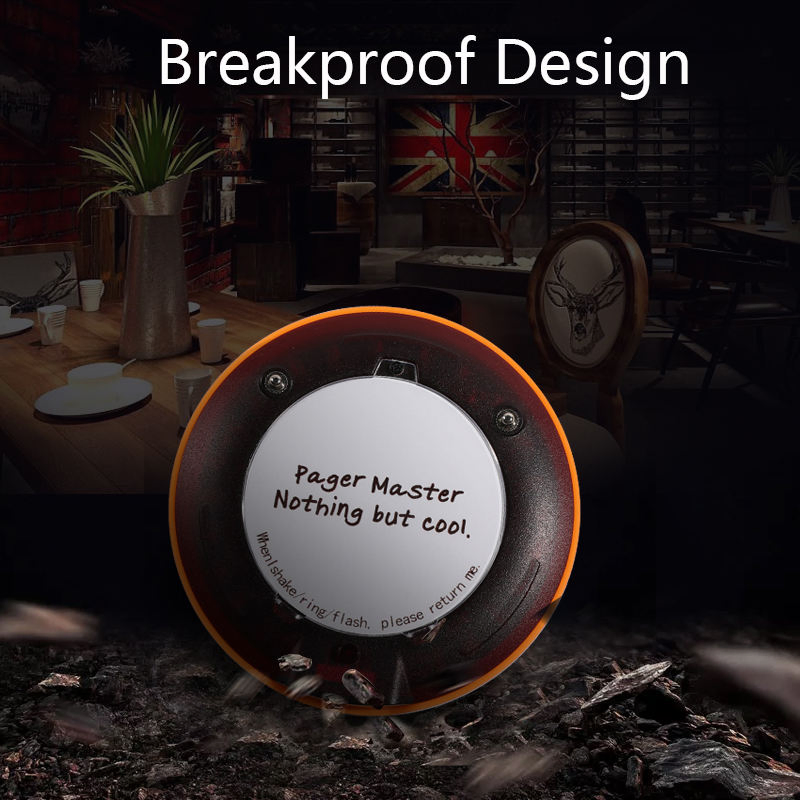 Wireless Queue Calling Guest Customer Beeper System Coaster Restaurant Pager for Food
