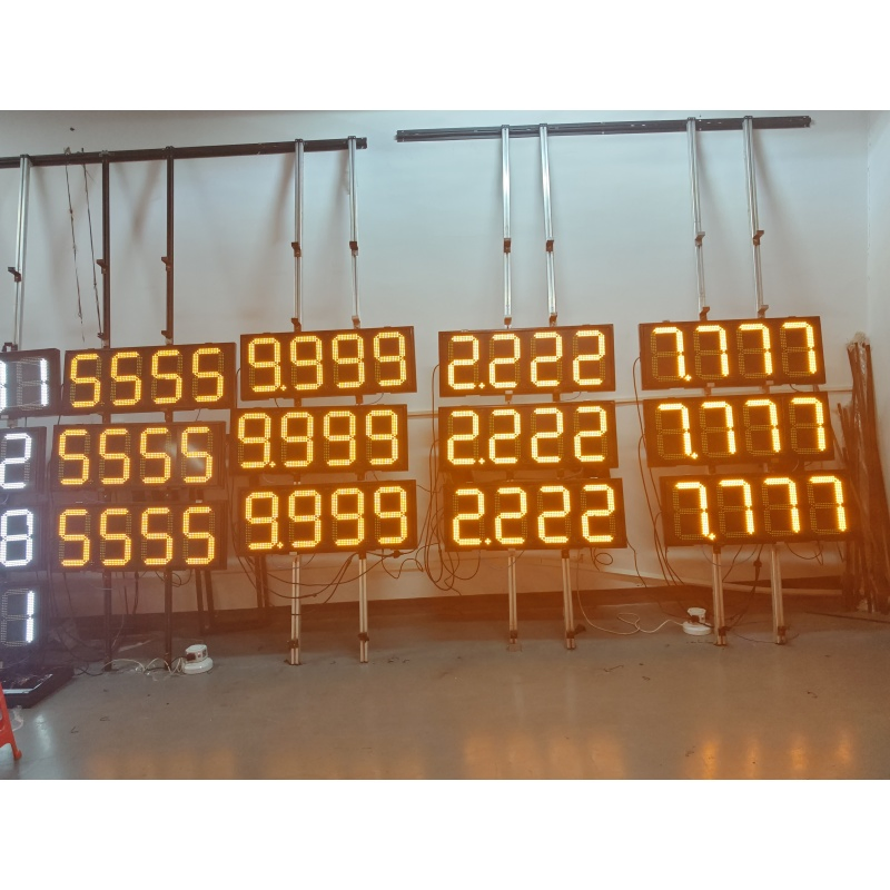 8888 LED Gas Board Gas Station Signs LED 7 Segment LED Board Gas Price Display Gas Signboard