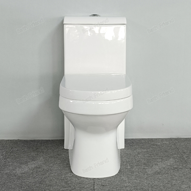 Rimless Wc MID-East Market Hot Sell Saber 4 Inch S-Trap Toilets One Piece Ceramic Rimless Toilet