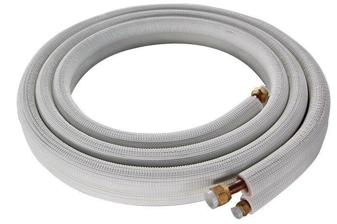 3/8 & 3/4 Copper Pair Coil White 30m Roll