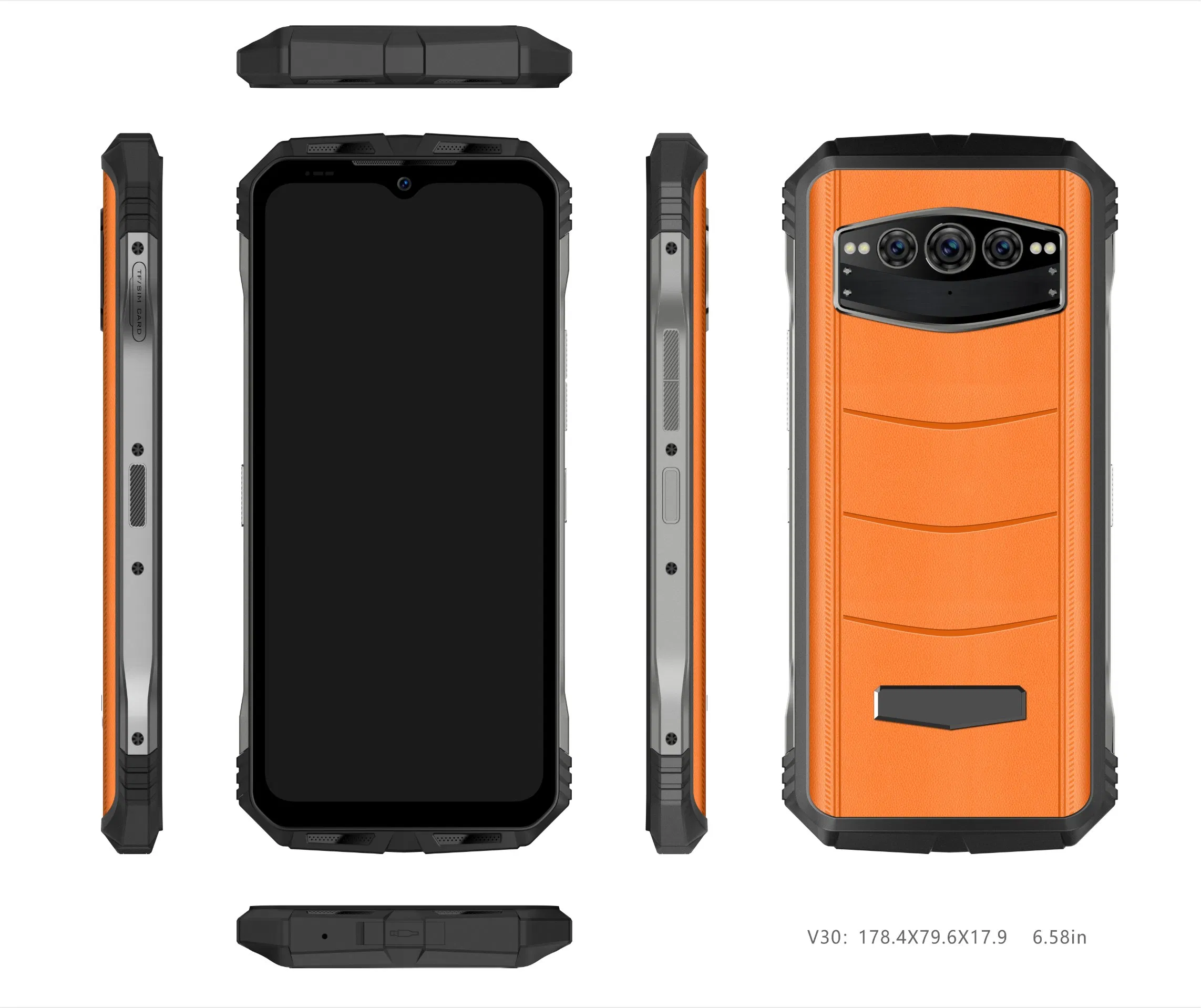 Hot Saled Foreign Trade New Tablet Model V30 Rugged Phone 6.58-Inch 8+256GB 10800mAh Large Battery Ready in Stock