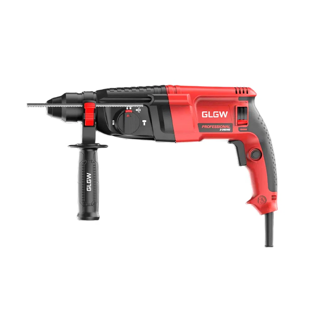 Glgw 800W Rotary Hammer Drill 25mm Power Tools for Concrete Steel Wood Durable and Effective