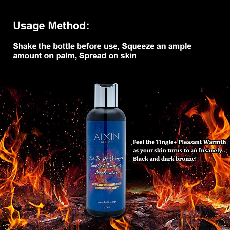 Beauty Cosmetics Skin Care Sunbed Tanning Accelerator Tingle Tanning Lotion