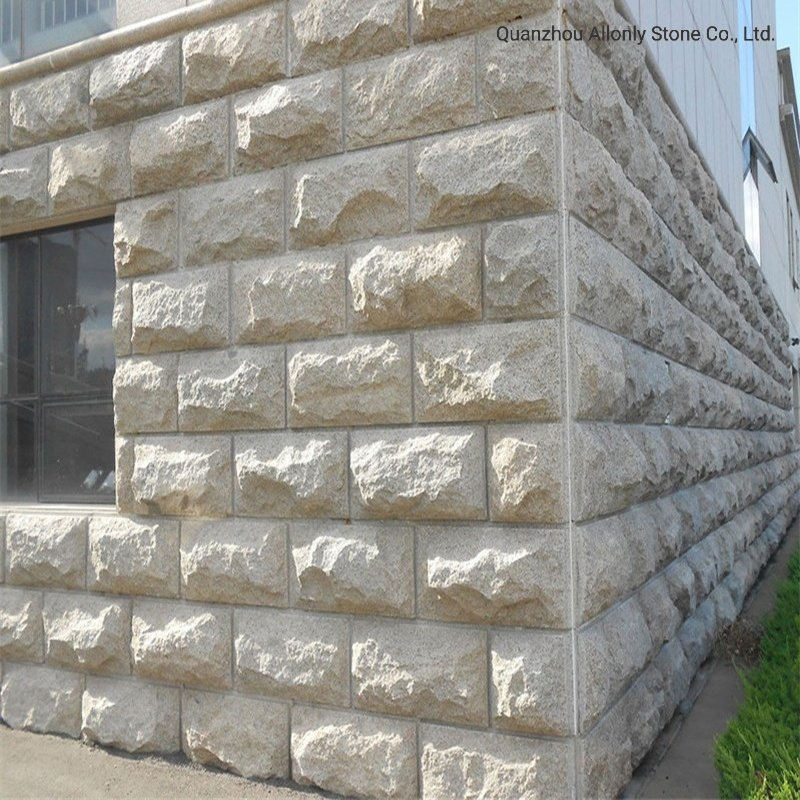 Construction Material G682 Granite Mushroom Cladding Tiles for Wall Panel Design