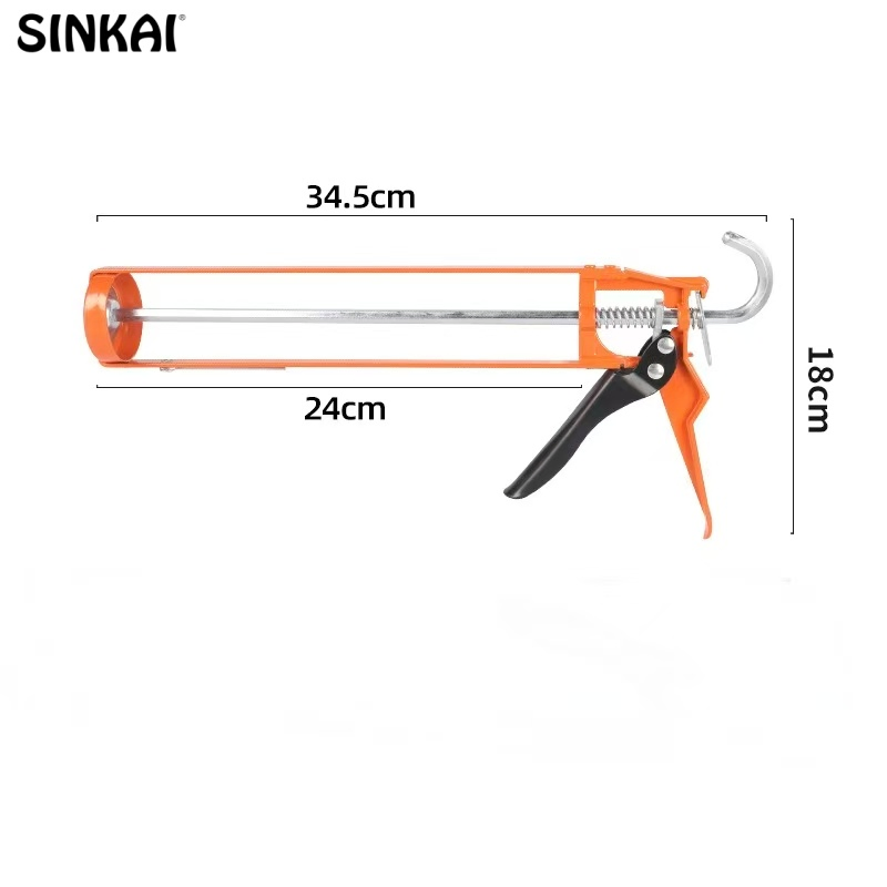 OEM Labor-Saving Manual Smooth Rod Plunger Hand Sealant Gun for Glass Glue and Silicone Caulking