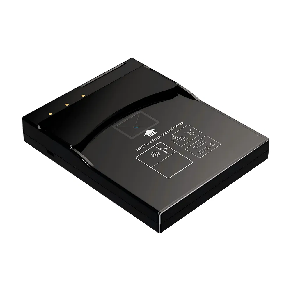 Icao 9303 Desktop and Embedded Mrz Ocr Passport Reader Suports Contact Contacltess Card and Qr Code (PPR100 Plus-QR)