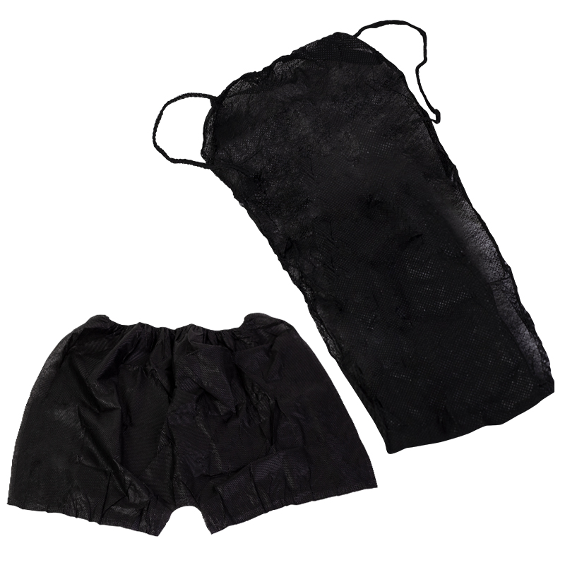 Disposable Lingerie Set Bikini Panties Black