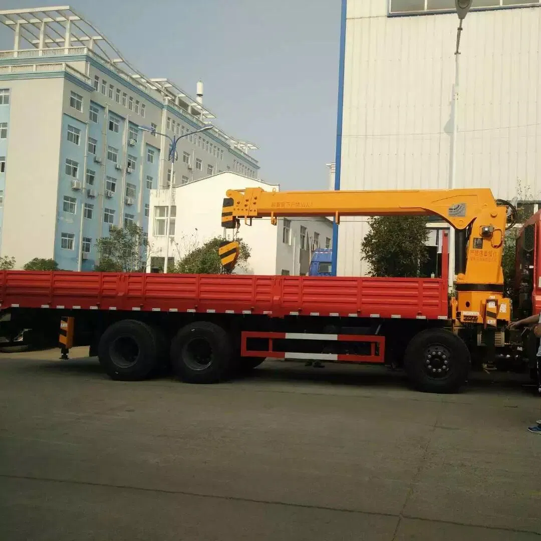 Truck Mounted Crane 8-Ton Jiangwei Straight Arm Truck Crane Equipped with a 150 Meter Steel Wire Rope