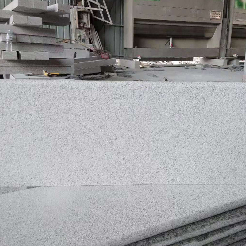 G603 Light Grey/White Granite Stone Bushhammered Steps/Risers for Path/Walkway/Garden/Outdoor Decorations