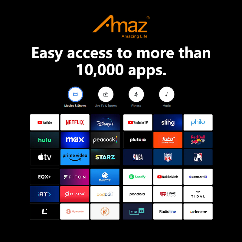 Умный телевизор Amaz 4K Ultra-HD 55 дюймов