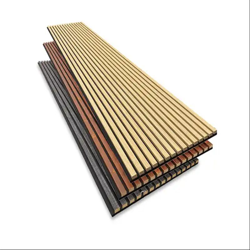 High Performance Acoustic Wood Wall Panel Felt Akupanel Interior Slatted Wall Panels