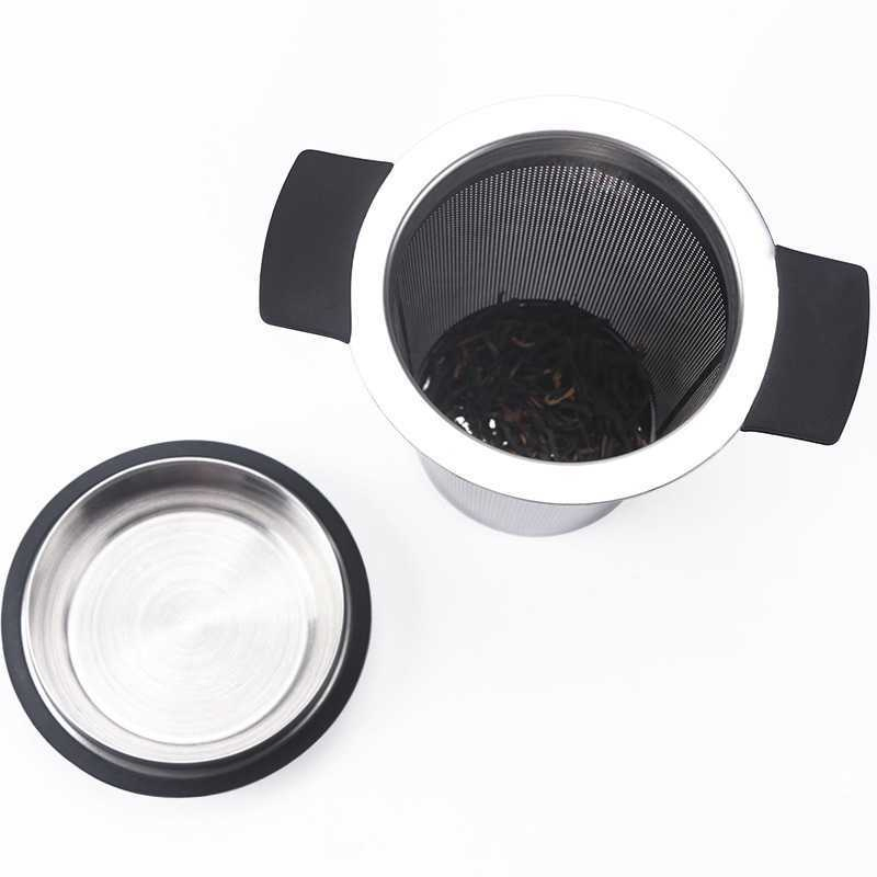 Zihe Kitchen 304 Stainless Steel Tea Strainer Double Handled Separator