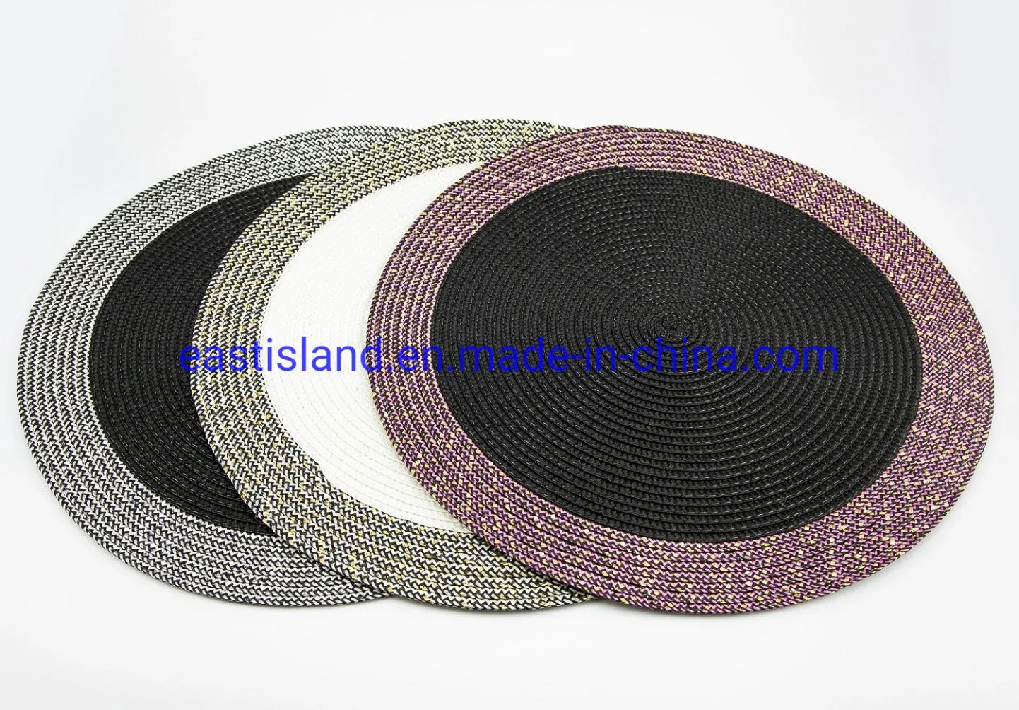 Woven Waterproof Round Tableware Placemat