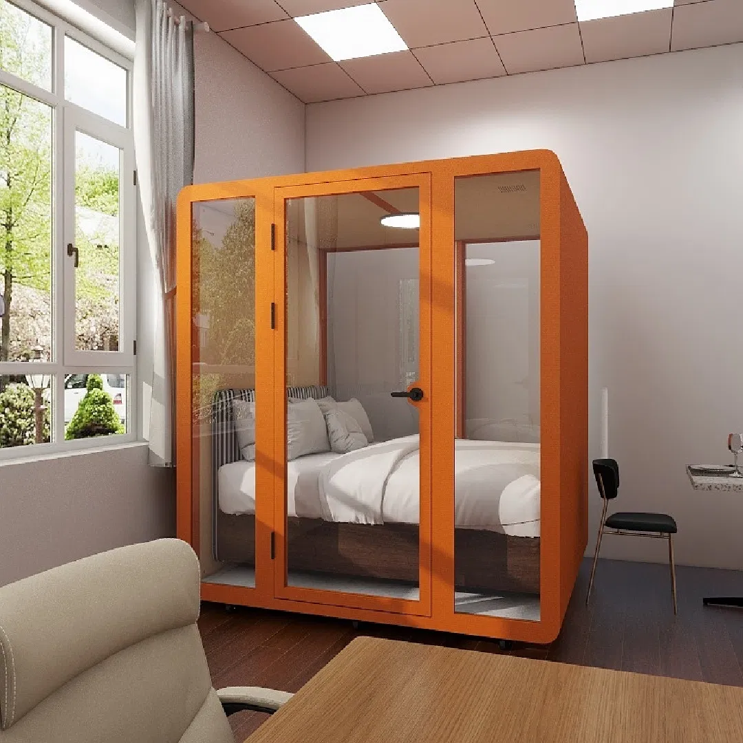 an Office Pod and Sleeping Pod with an Acoustic Phone Booth and Office Booth for Working