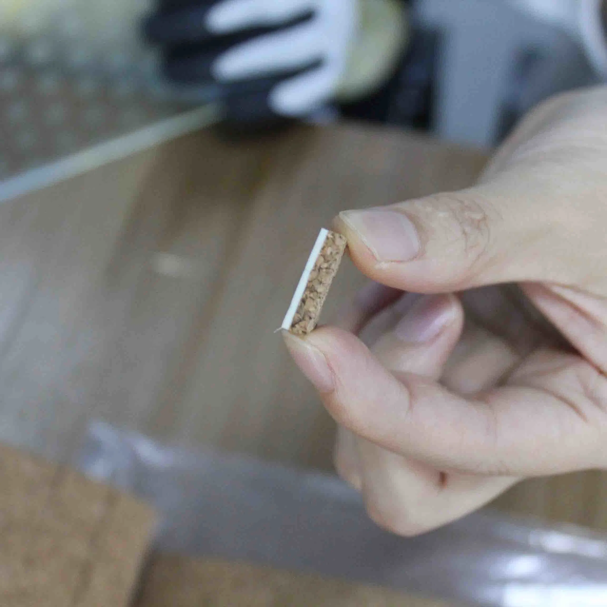 Adhesive/Glued Glass Spacer Cork Pads EVA Pads Separator Pads Protention Pads Transit Pads Transportation Pads Shipping Cork EVA Felt with Glass Pad