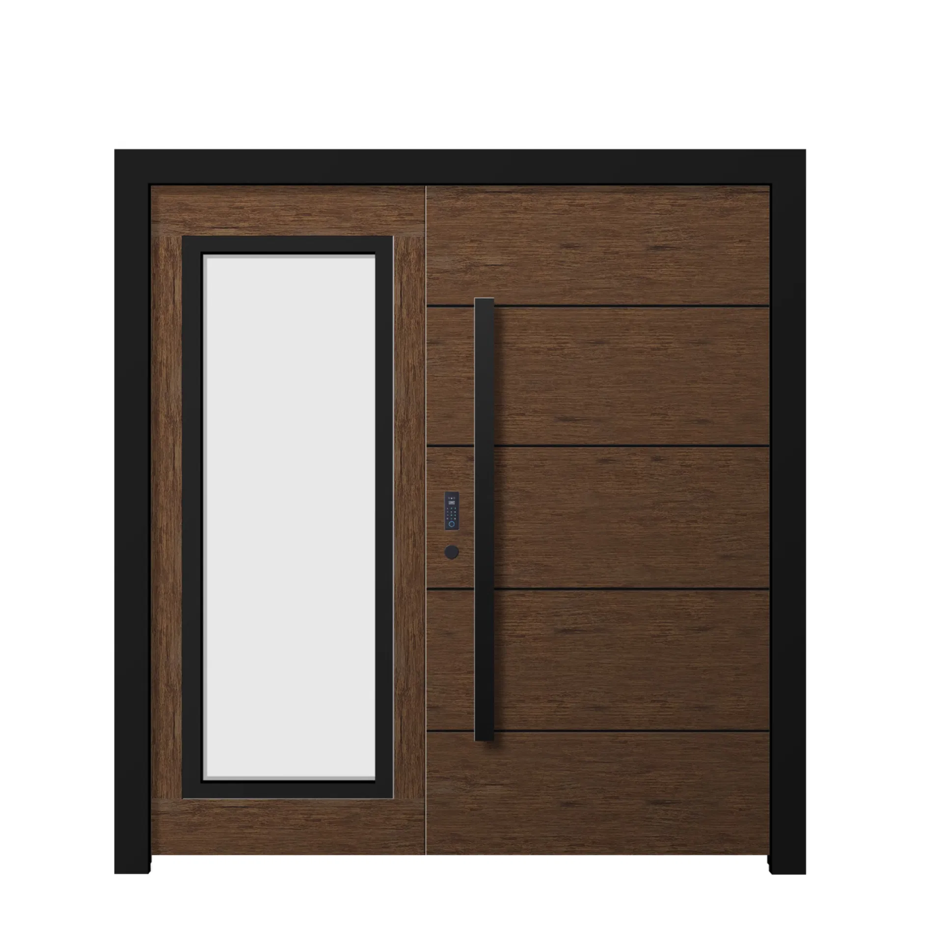 Architectural Glass Entrance Door with Steel Construction Modern Metal Door for Residential Commercial Use