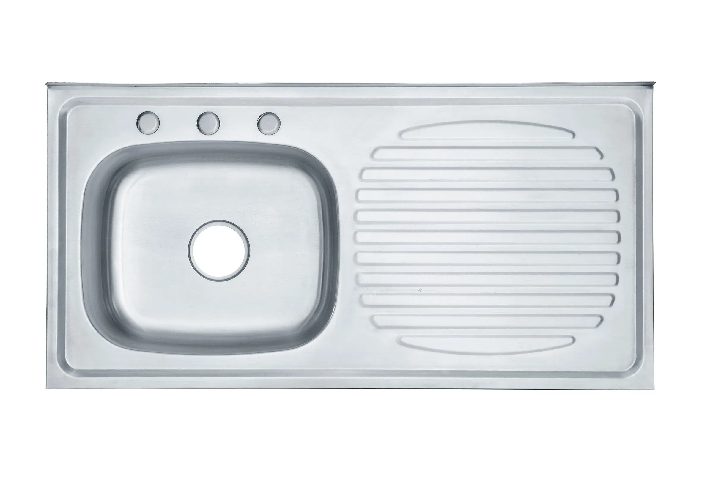 Factory Hot Sale Stainless Steel Kitchen Sink with Drainboard Durable Water Sink Washer