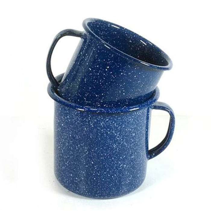 Portable Enamel Drinking Mug for Indoor and Outdoor Camping Use