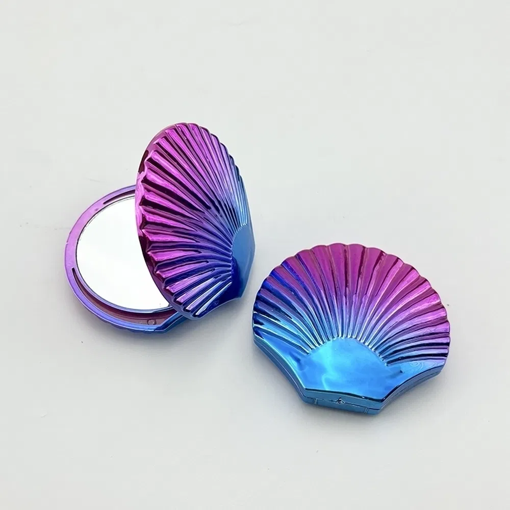 OEM ODM Custom Elegant Color Combination Strong Coating Portable Compact Brush Mirror