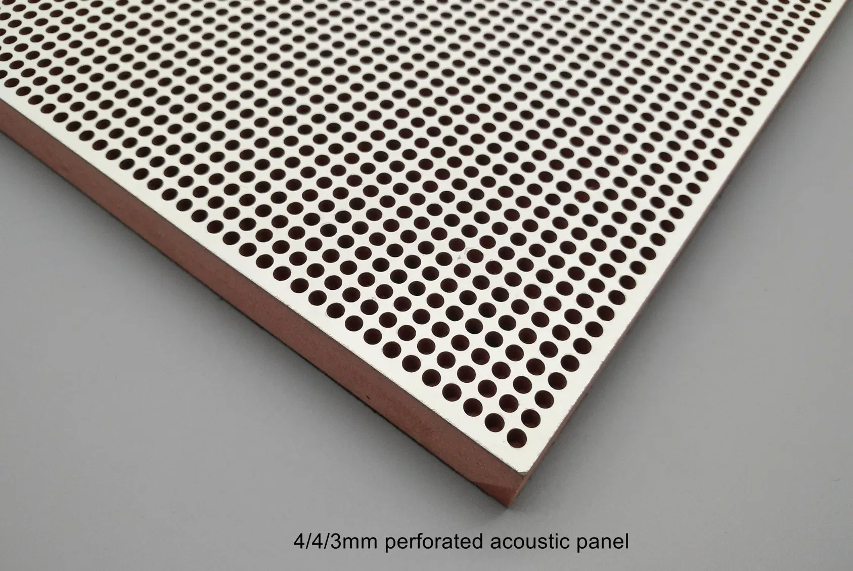 4/4/3mm Straight Perforated Acoustic Panel for Wall and Ceiling Sound Absorption Solution